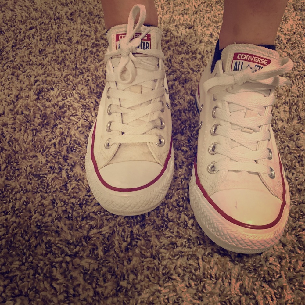 White all star converse -make an offer